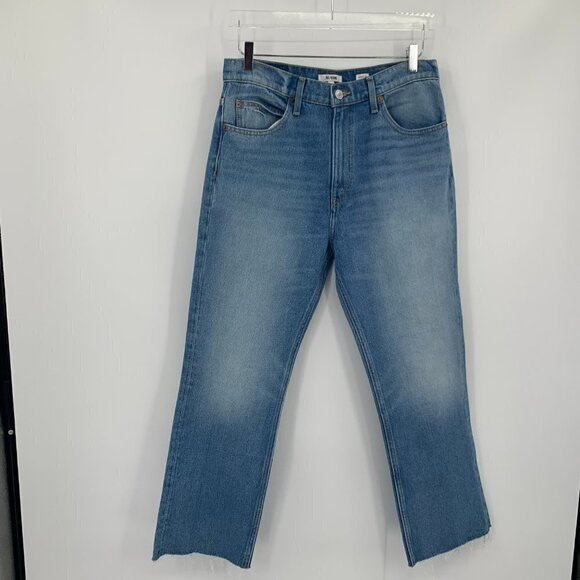 Re/Done 70s Crop boot jeans raw hem high rise bootcut denim medium women new 30 - Picture 2 of 8